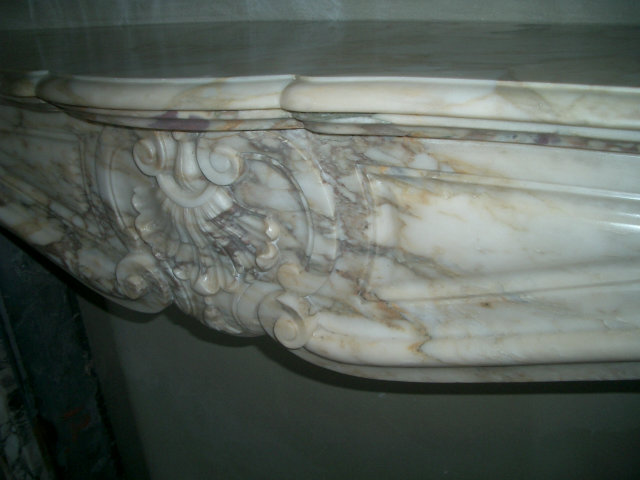 Antique fireplace, Breche de Benou, Louis XV.