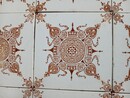 Céramictiles, ca.1880 in brown