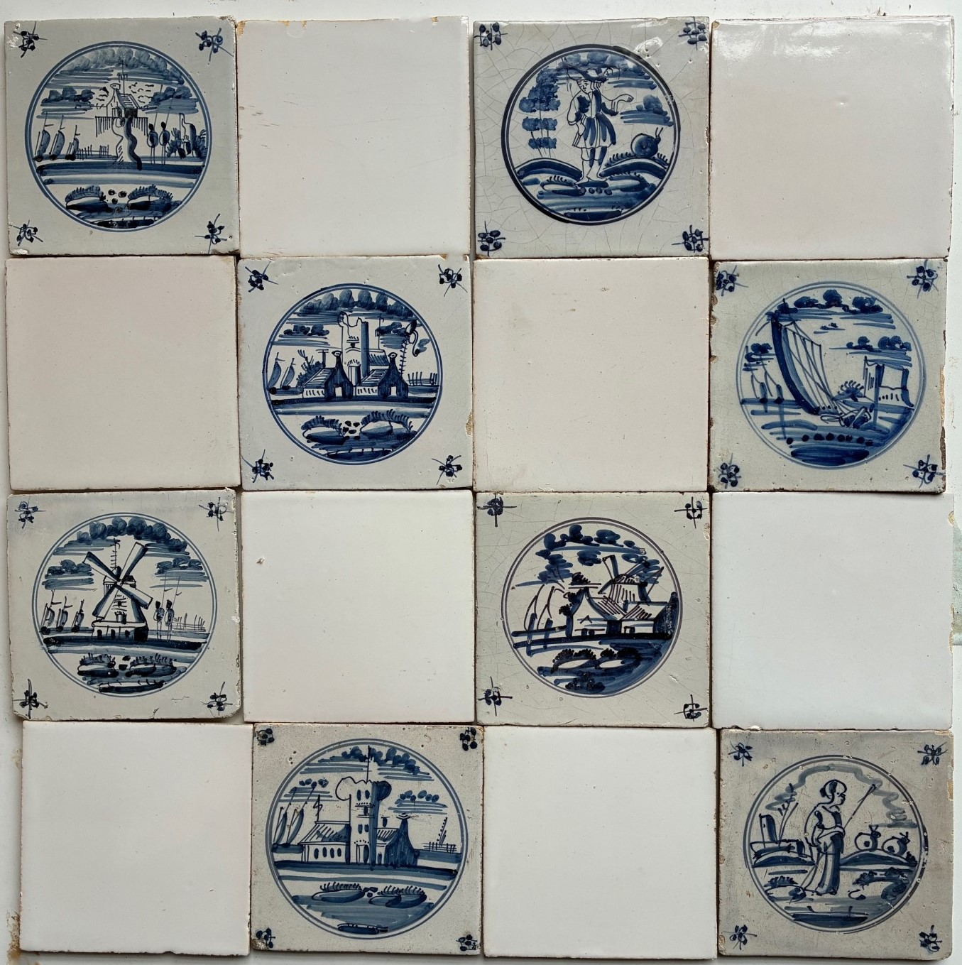 Old Dutch Walltiles, Landscapes