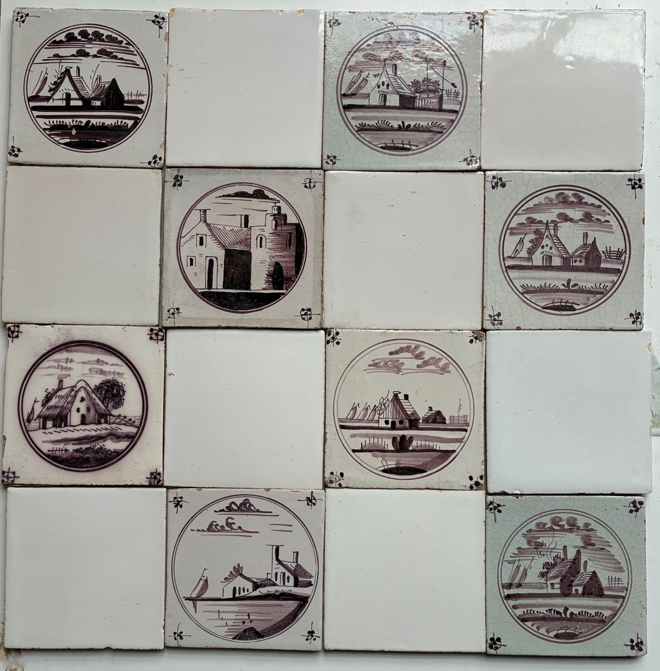 Old Dutch Walltiles, Landscapes
