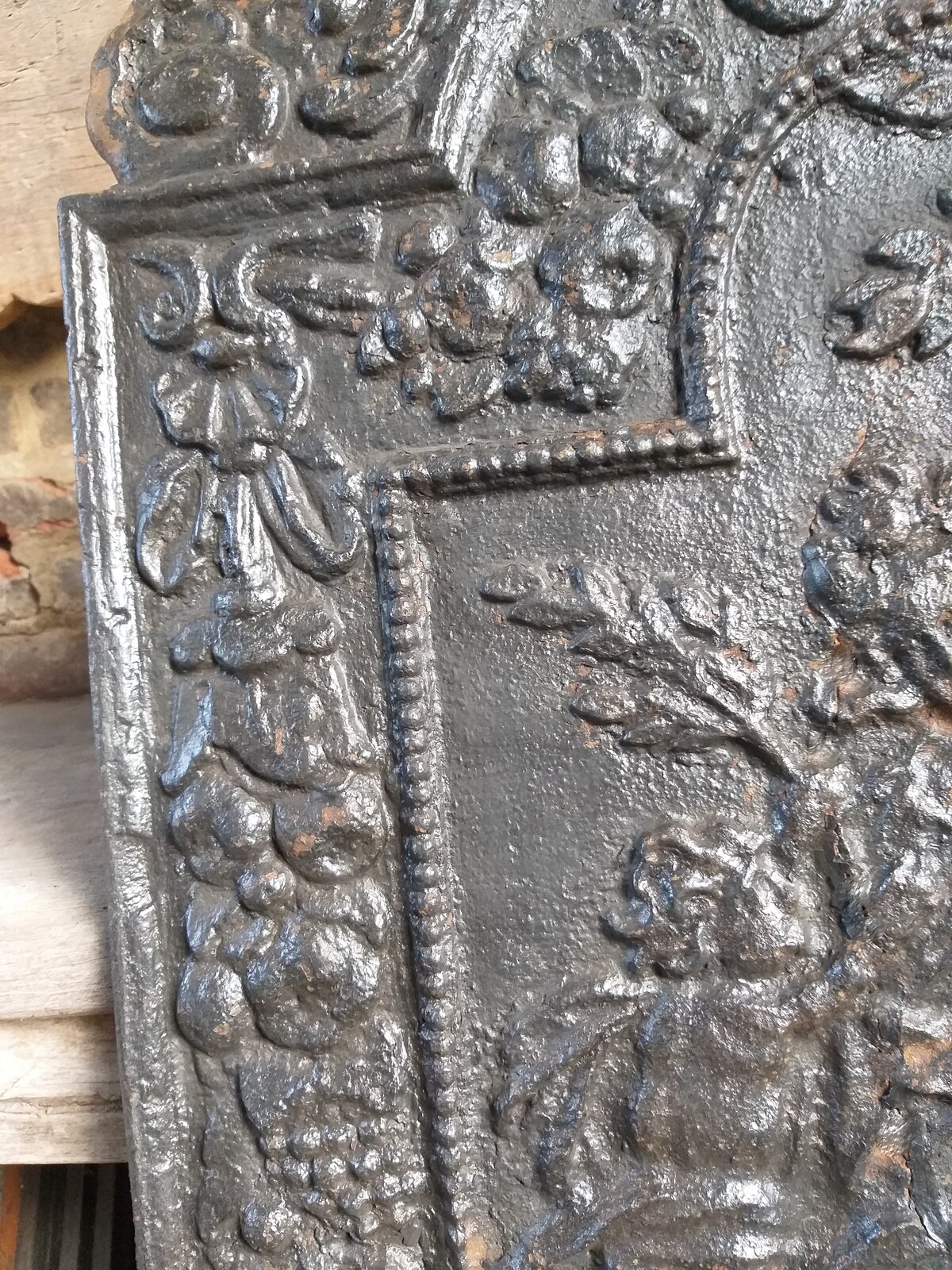 Antique Fireback, cast-iron