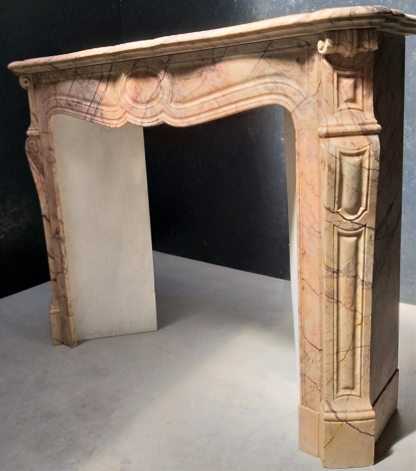Antique Fireplace in Skyros Marble