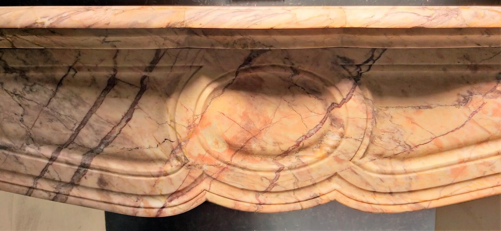 Antique Fireplace in Skyros Marble
