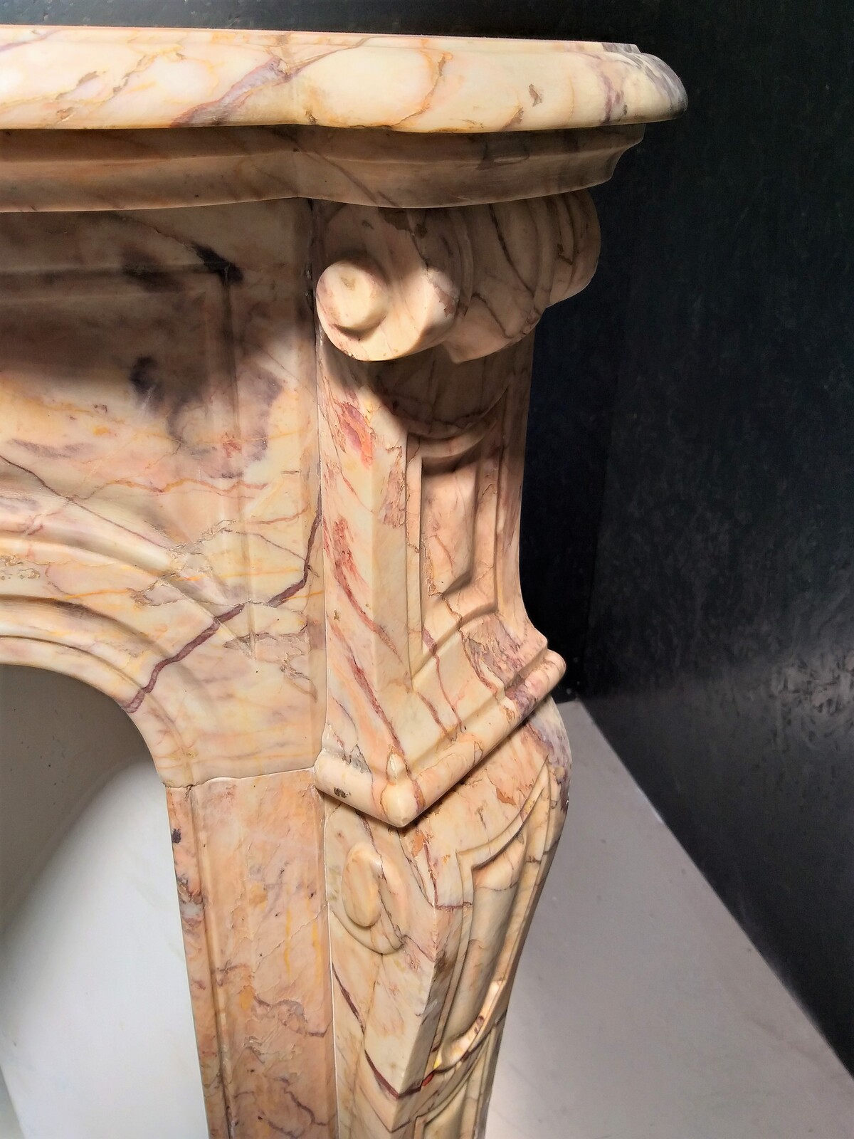 Antique Fireplace in Skyros Marble