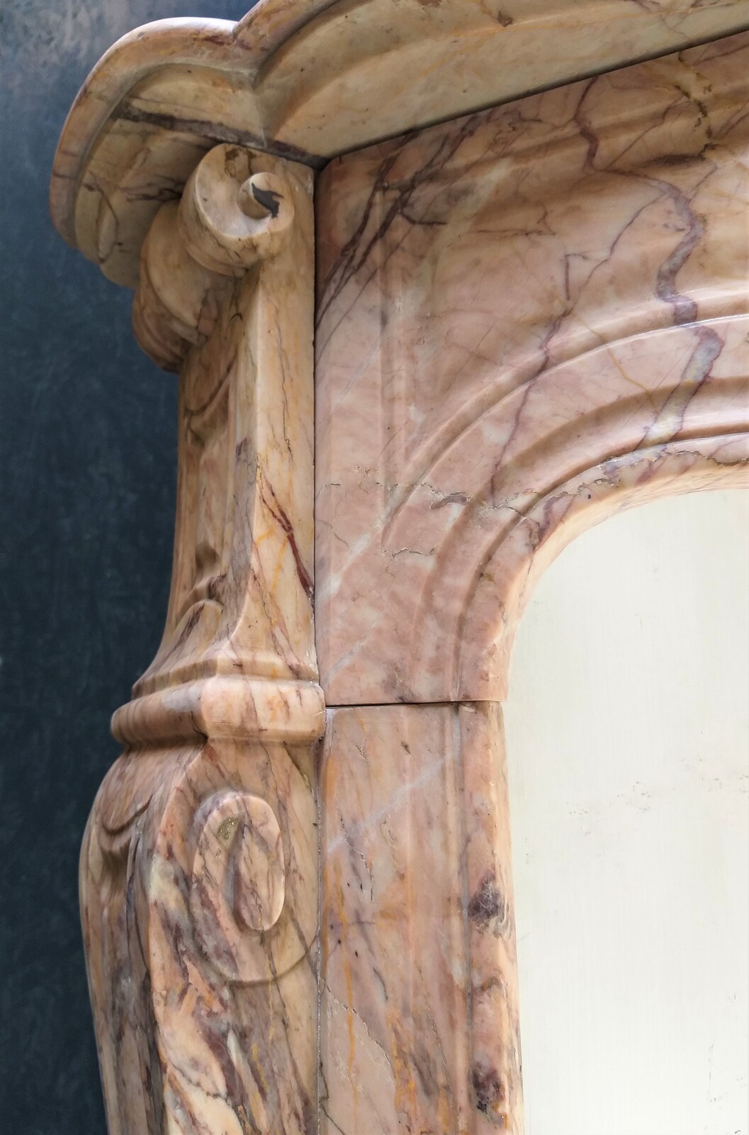 Antique Fireplace in Skyros Marble