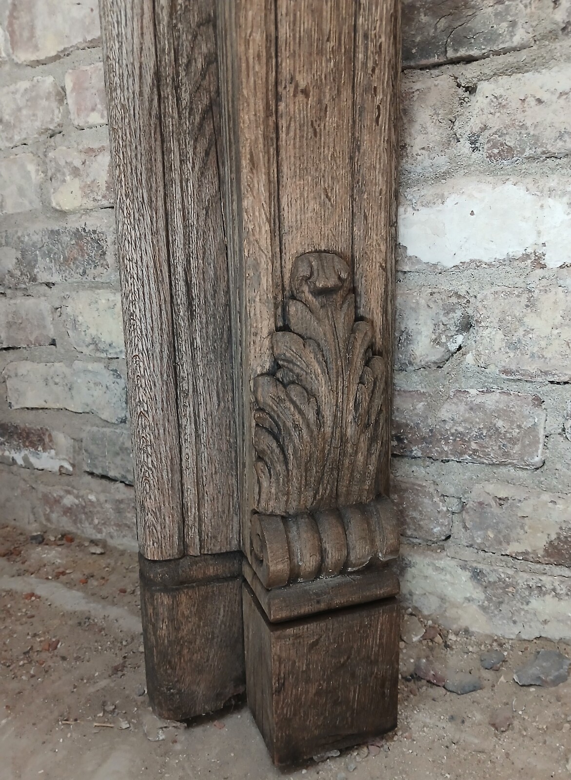 Antique Fireplace Oak ca.1875