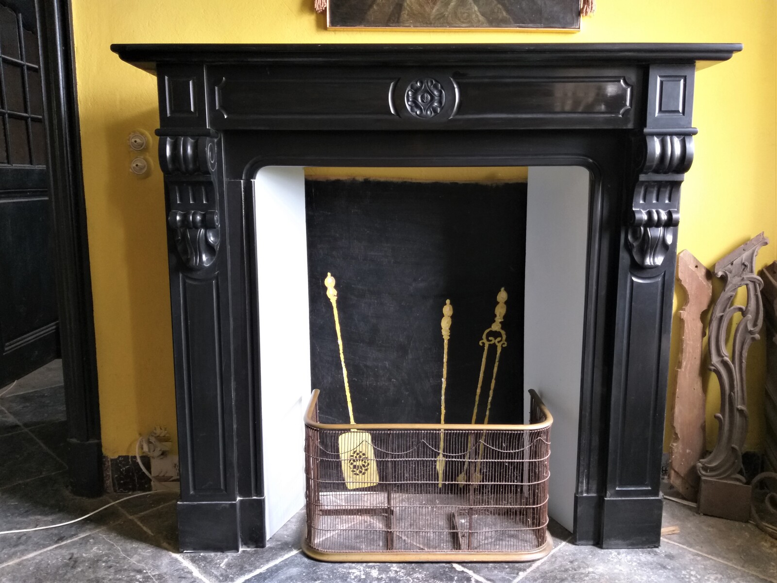 Chimneypiece Noir de Mazy, ca.1880