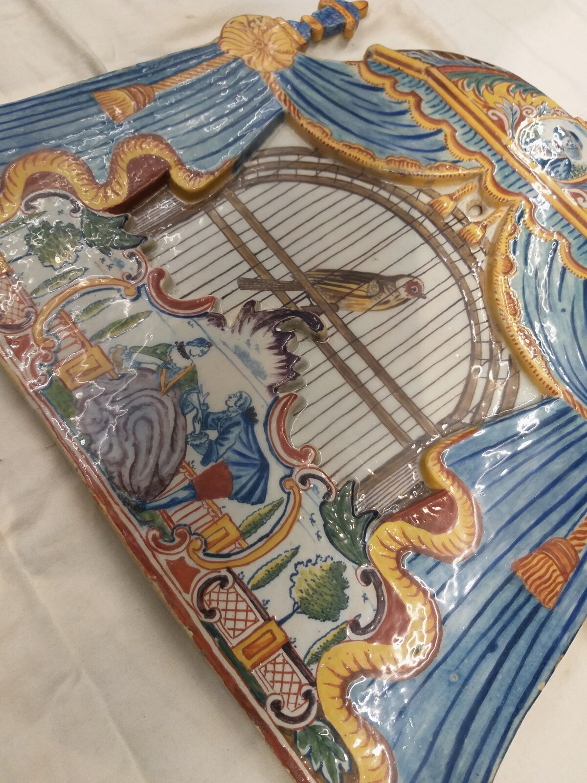 Delft, polychrome plaque-walltile 