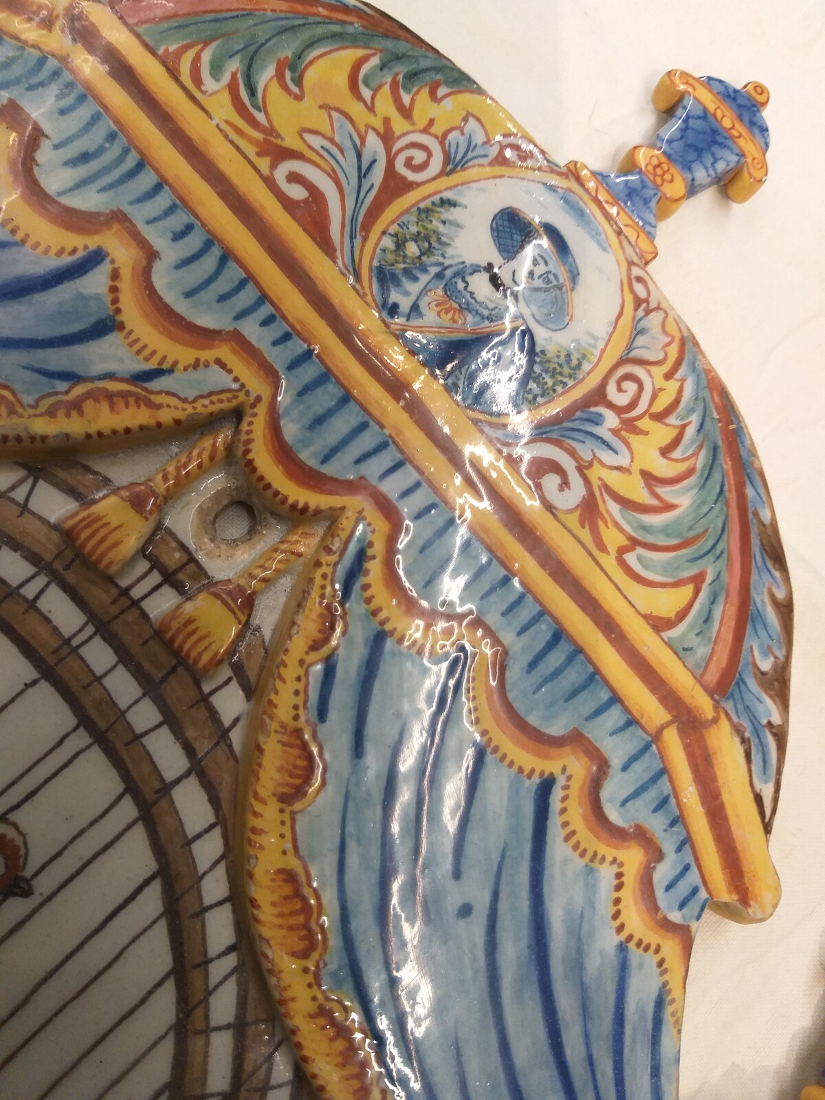Delft, polychrome plaque-walltile 