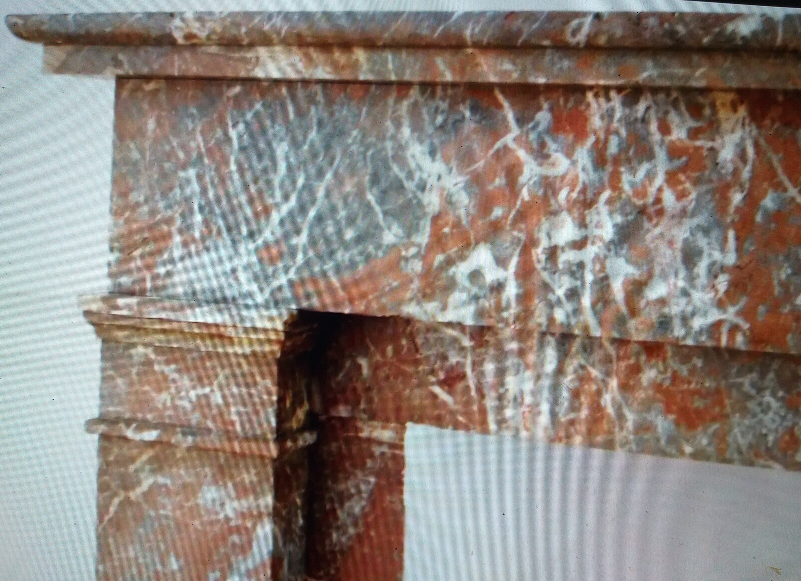 Fireplace in marble Rouge Royal, ca.1880