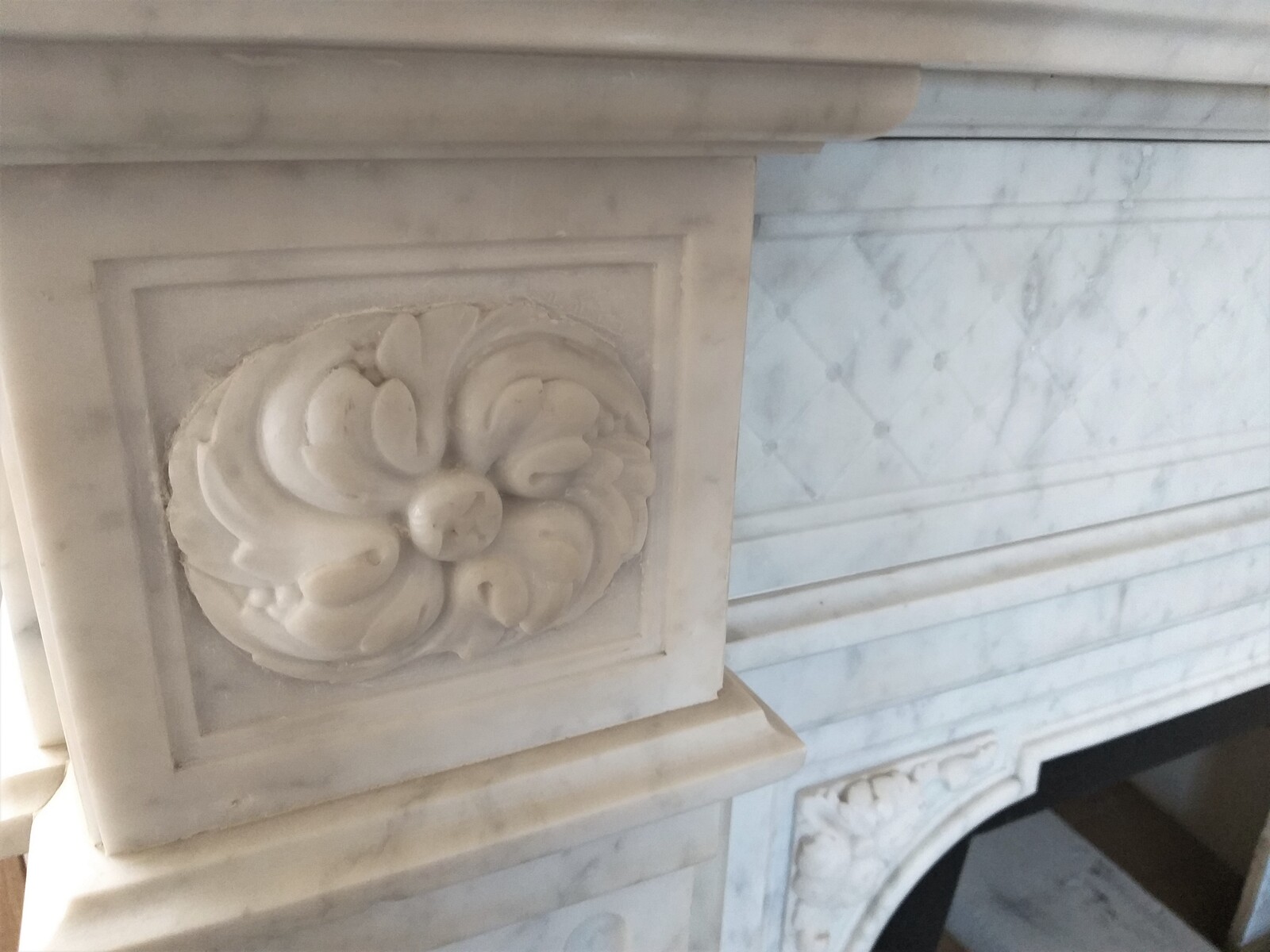 Louis XVI fireplace, Napoléon III period, ca.1870