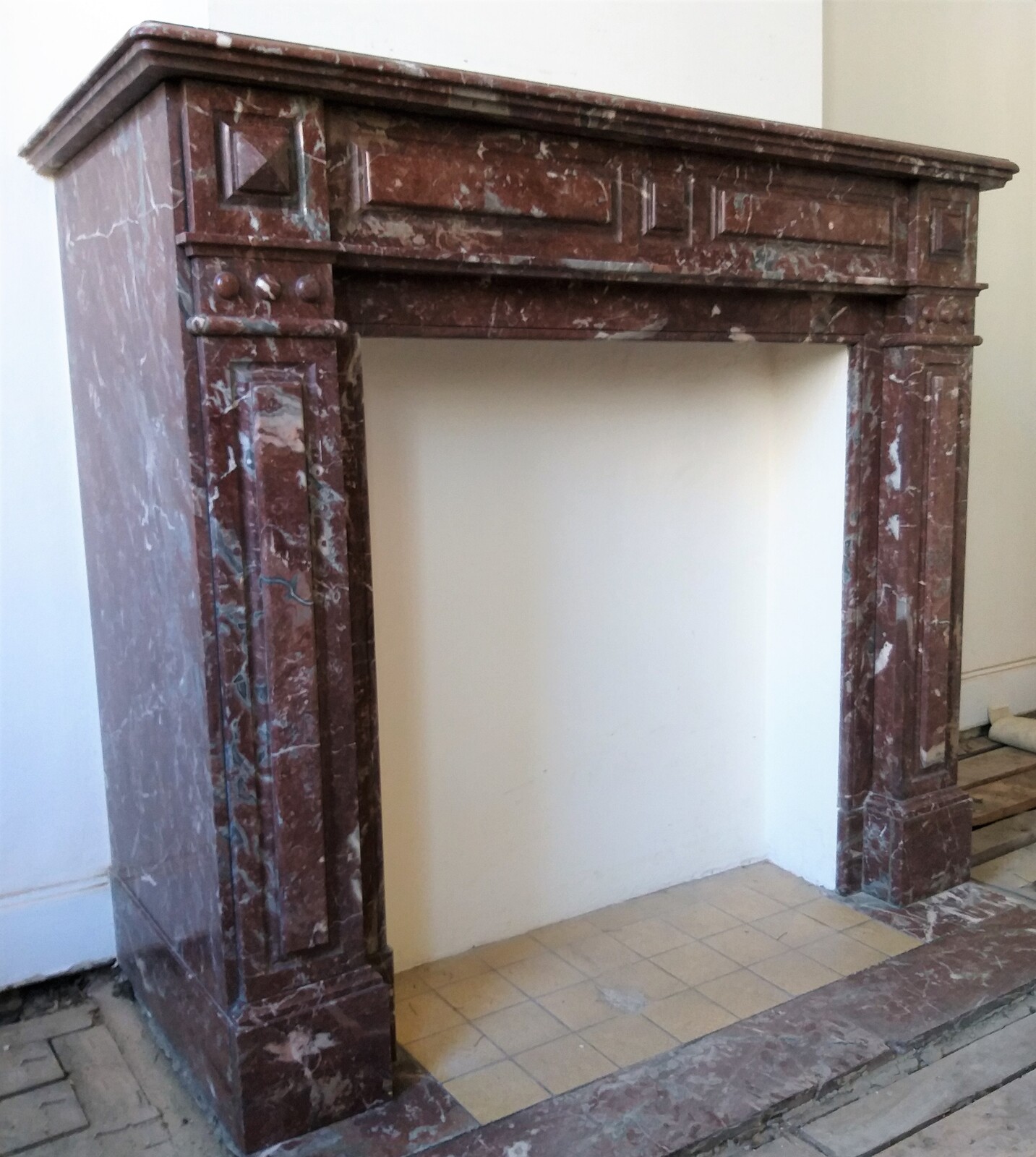 Napoléon III fireplace, Rance marble, ca.1875