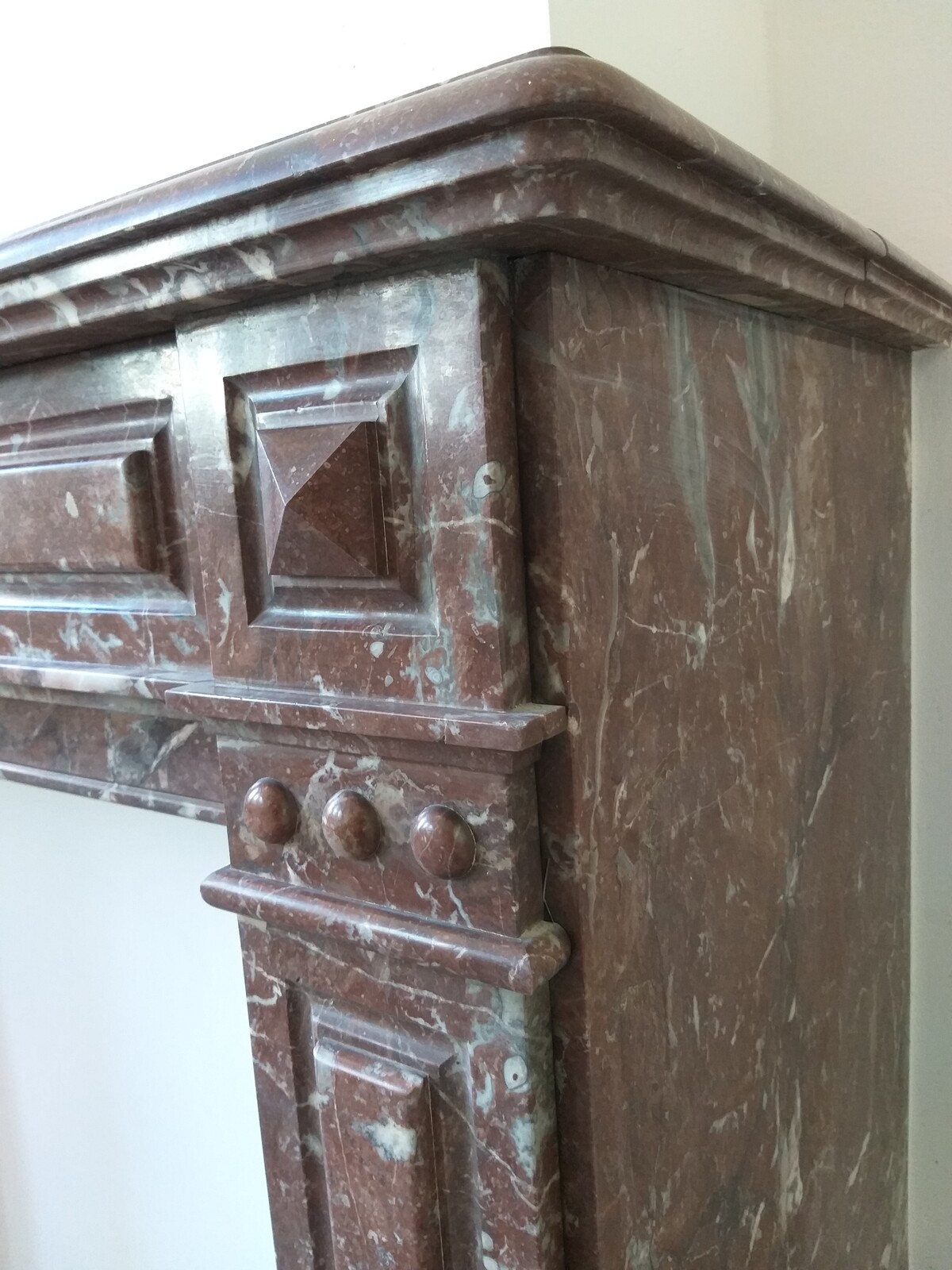 Napoléon III fireplace, Rance marble, ca.1875