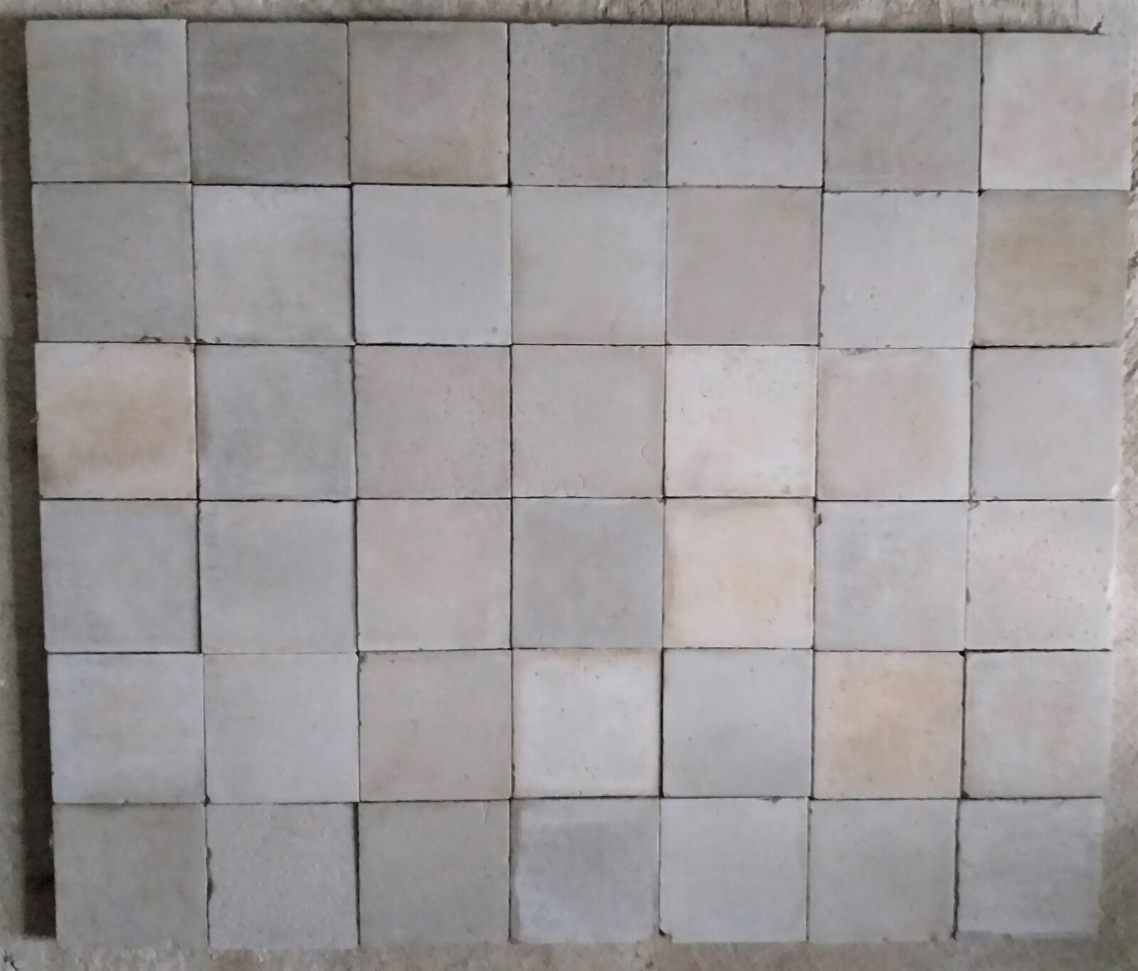 Old hard-backed walltiles, ca.1880-1900