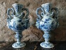 Original Pair of Delft Vases.