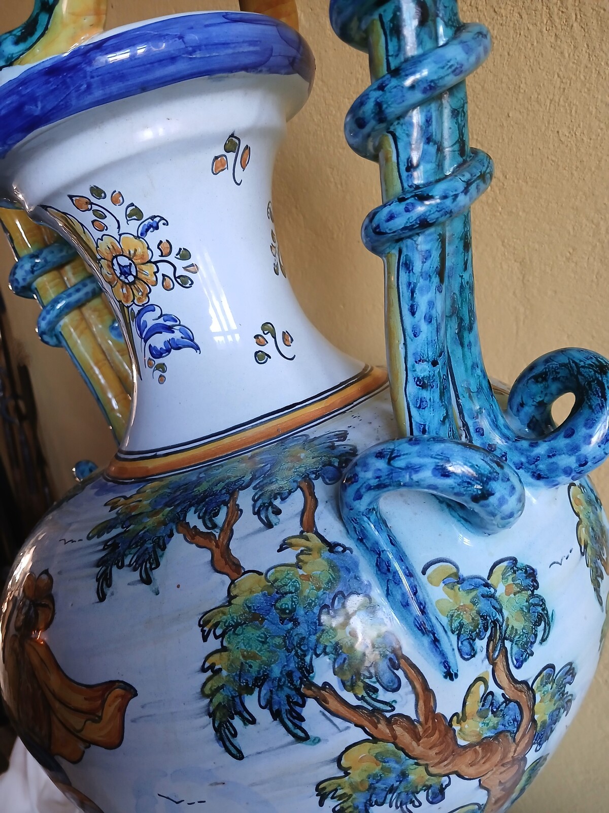 Talavera Majolica Vase Spain ca.1900-1925