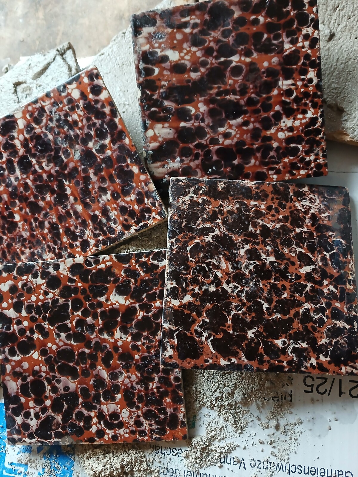 Tortoishell-tiles, real old ones